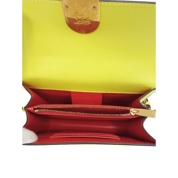 Christian Louboutin Elisa Calf Paris bag neon yellow - Picture 3 of 9